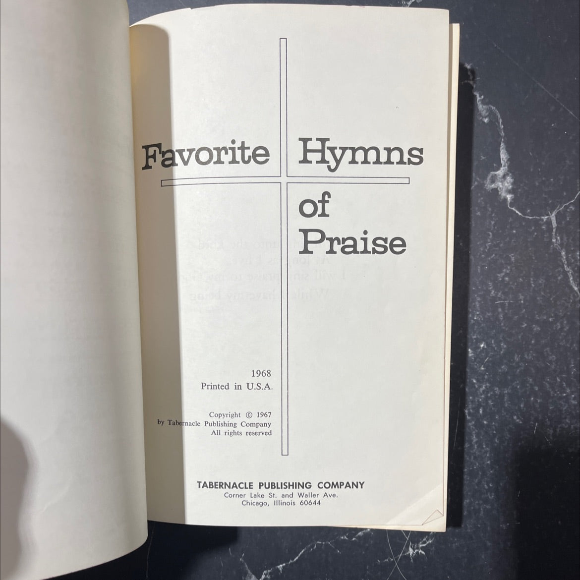 favorite hymns of praise book, by unknown, 1968 Hardcover image 2