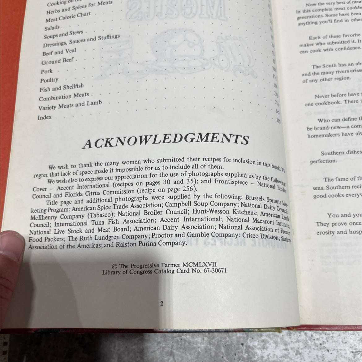 favorite recipes from southern kitchens book, by unknown, 1970 Hardcover image 3