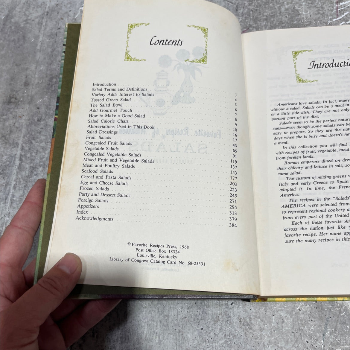 favorite recipes of america salads including appetizers book, by Mary Anne Richards, 1968 Hardcover image 3