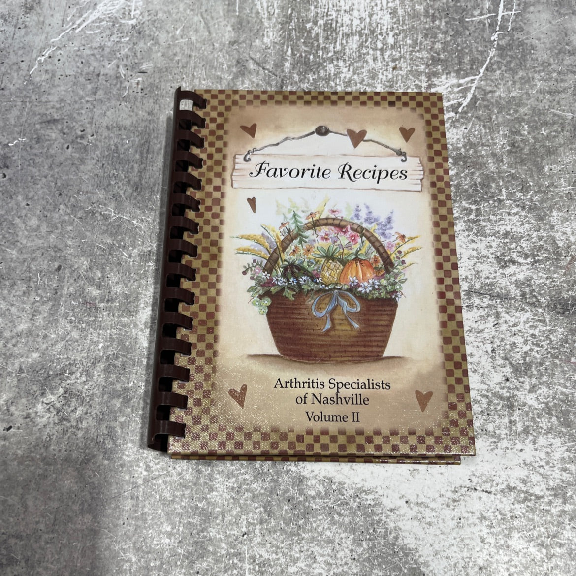 favorite recipes volume ii book, by arthritis specialists of nashville, 2011 Hardcover image 1