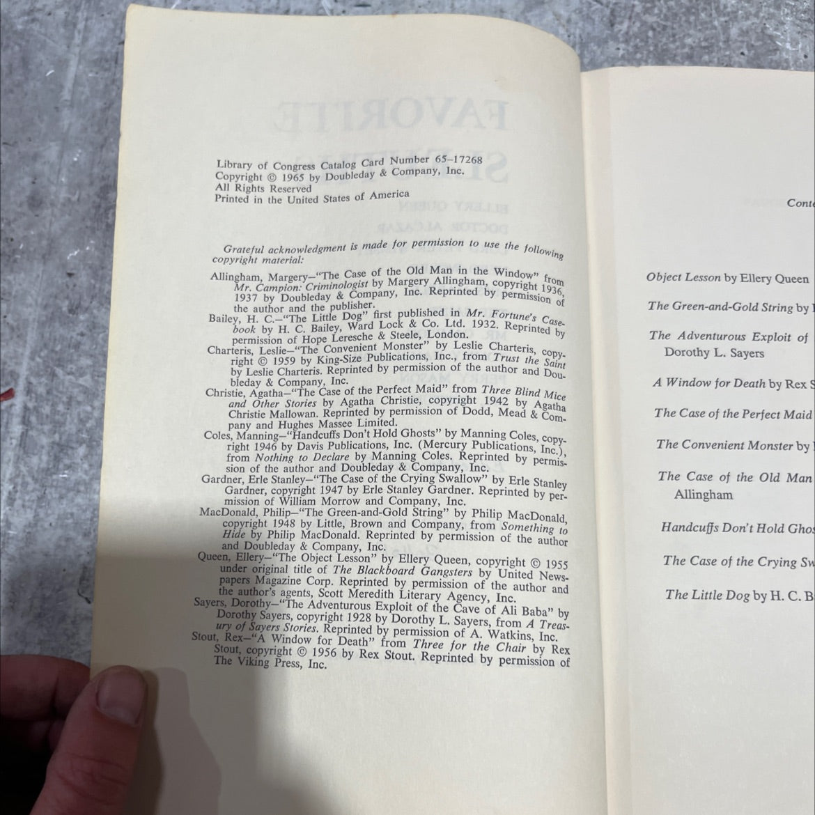favorite sleuths book, by John Ernst (editor), 1965 Hardcover image 3