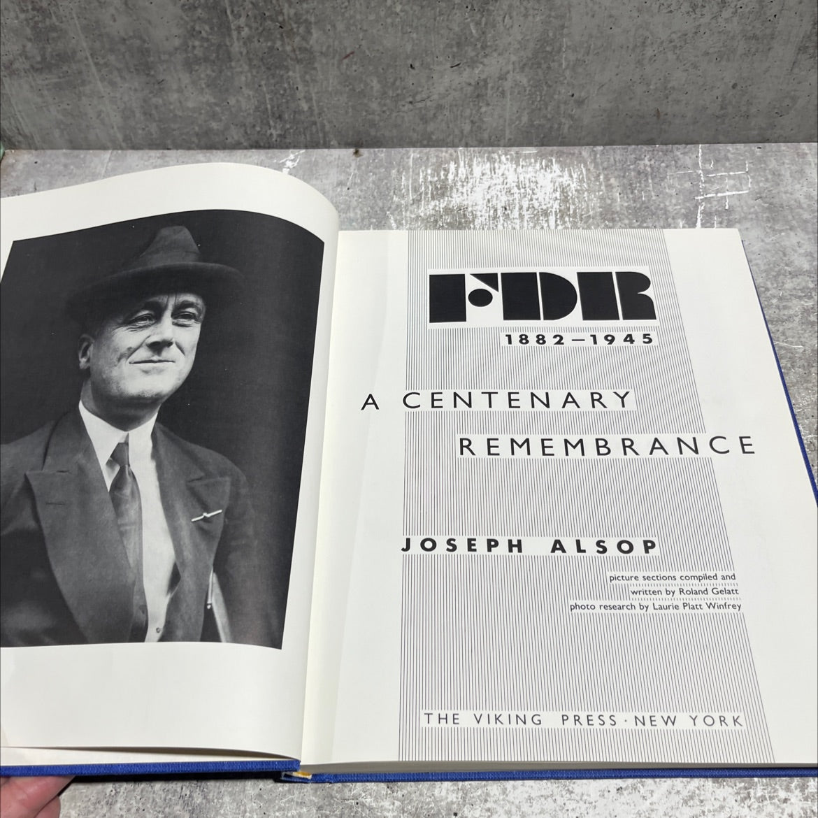 fdr 1882-1945 a centenary remembrance book, by joseph alsop, 1982 Hardcover image 2
