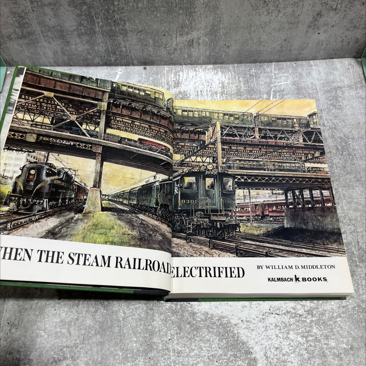 fe hen the steam railroad electrified book, by william d. middleton, 1974 Hardcover image 2