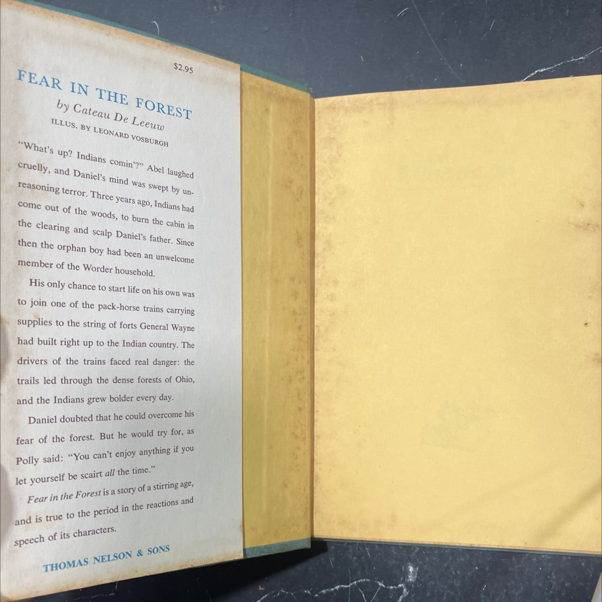 fear in the forest book, by cateau de leeuw, 1960 Hardcover image 4