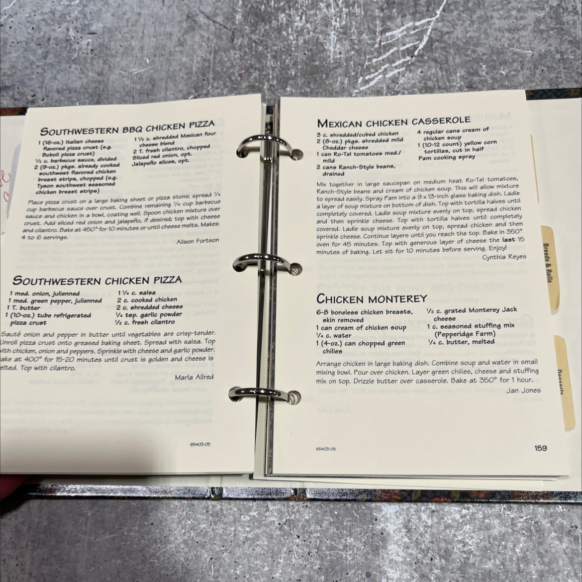 feeding the flock a collection of recipes book, by parkwayhills baptist church, 2005 Hardcover image 4