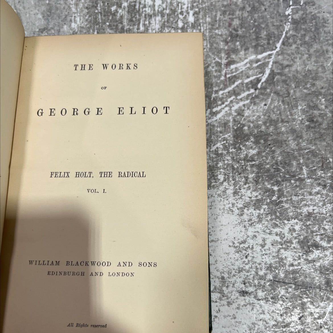felix holt, the radical book, by george eliot, unknown Leather image 2