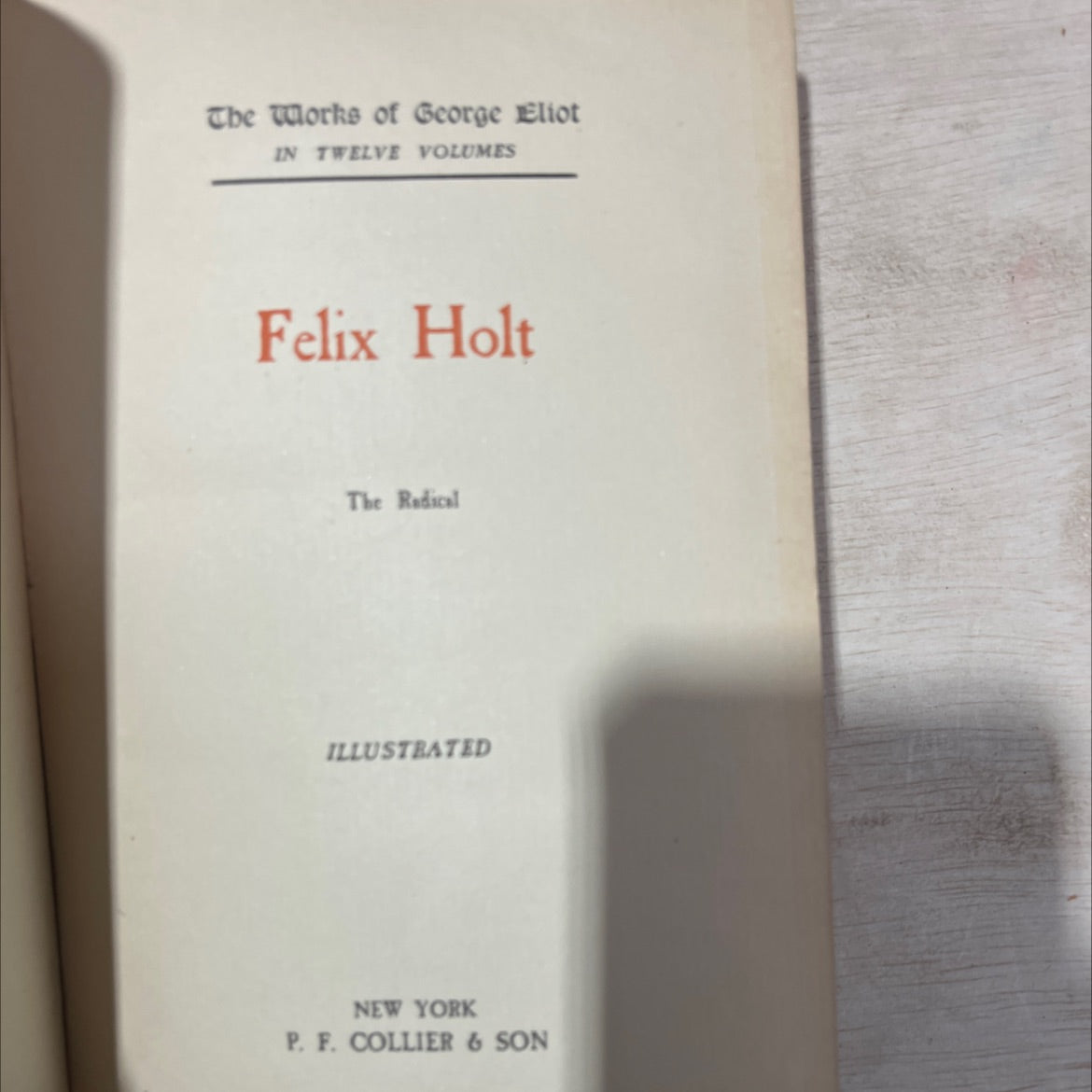felix holt the radical book, by george eliot, 1970 Hardcover, Vintage image 2