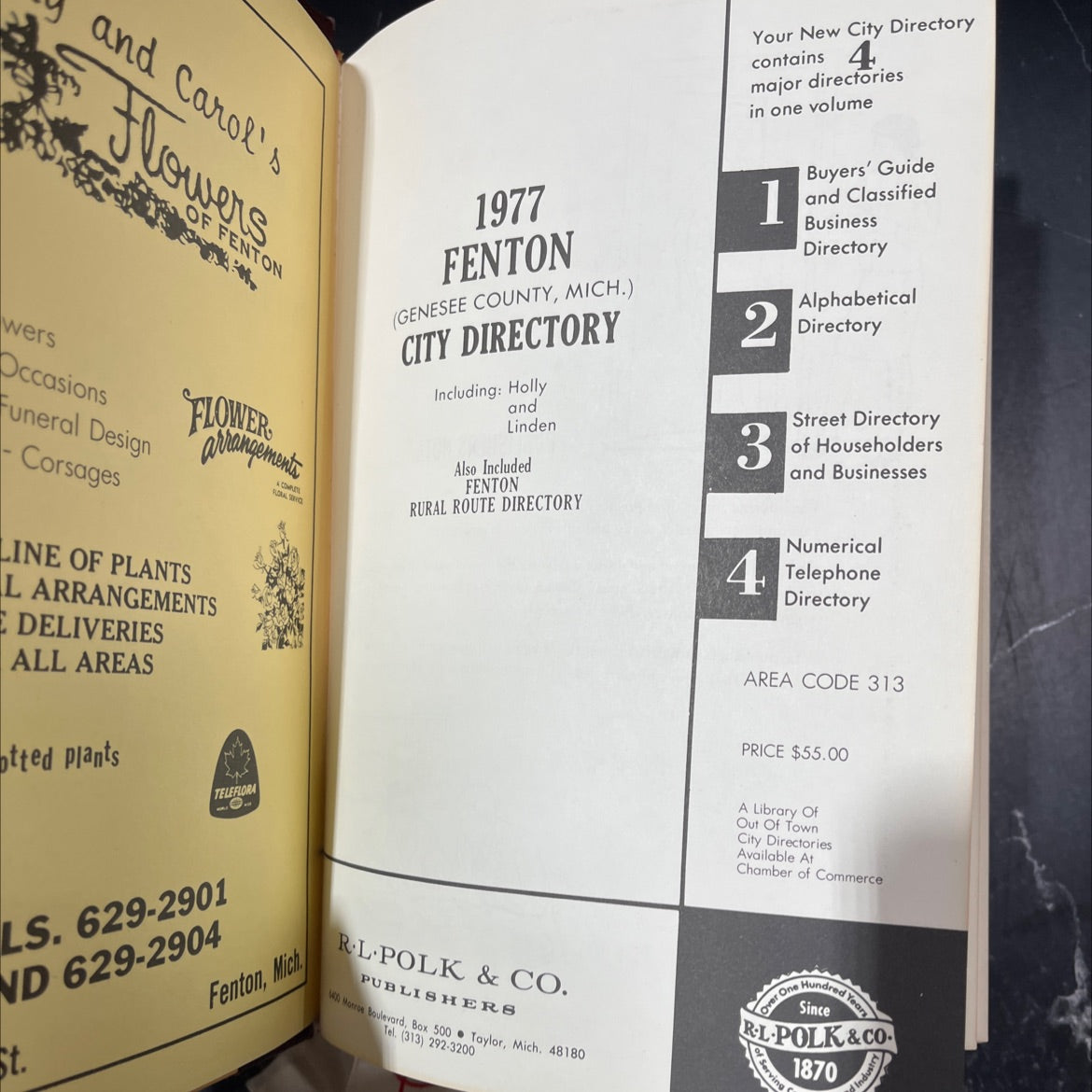 fenton city directory 1977 book, by rl polk & co., 1977 Hardcover image 2
