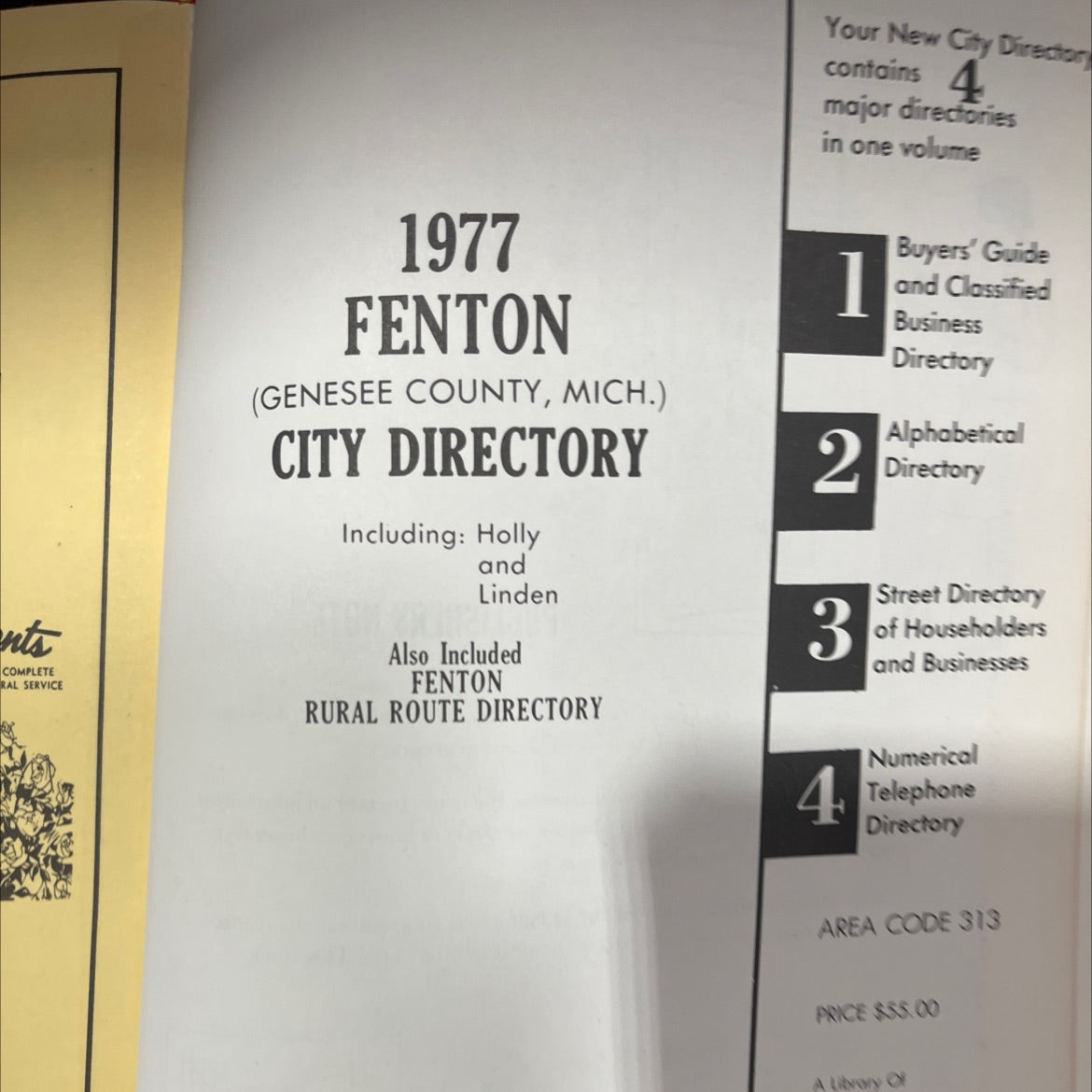 fenton city directory 1977 book, by rl polk & co., 1977 Hardcover image 3