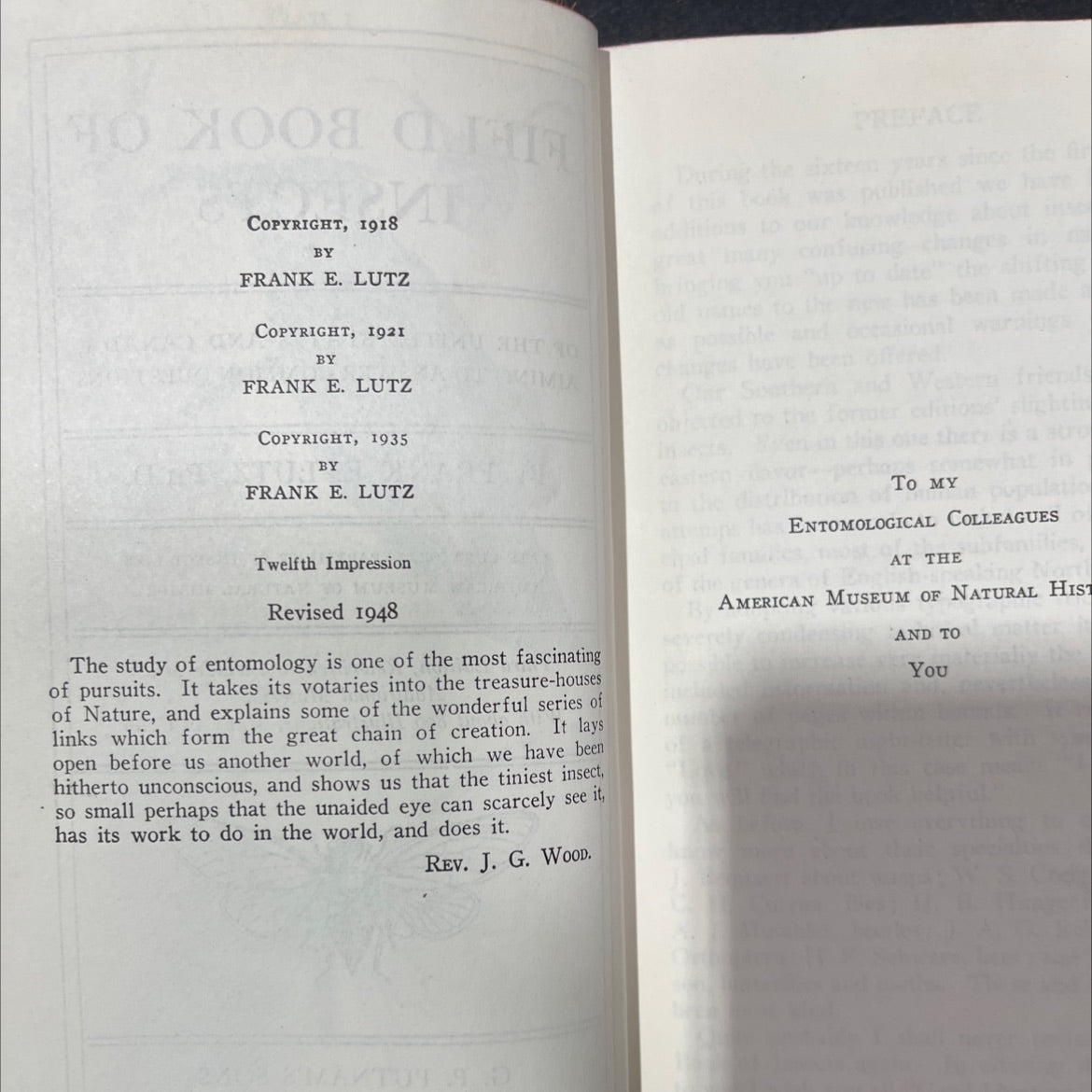 field book of insects of the united states and canada, aiming to answer common questions book, by frank e. lutz, 1948 image 3