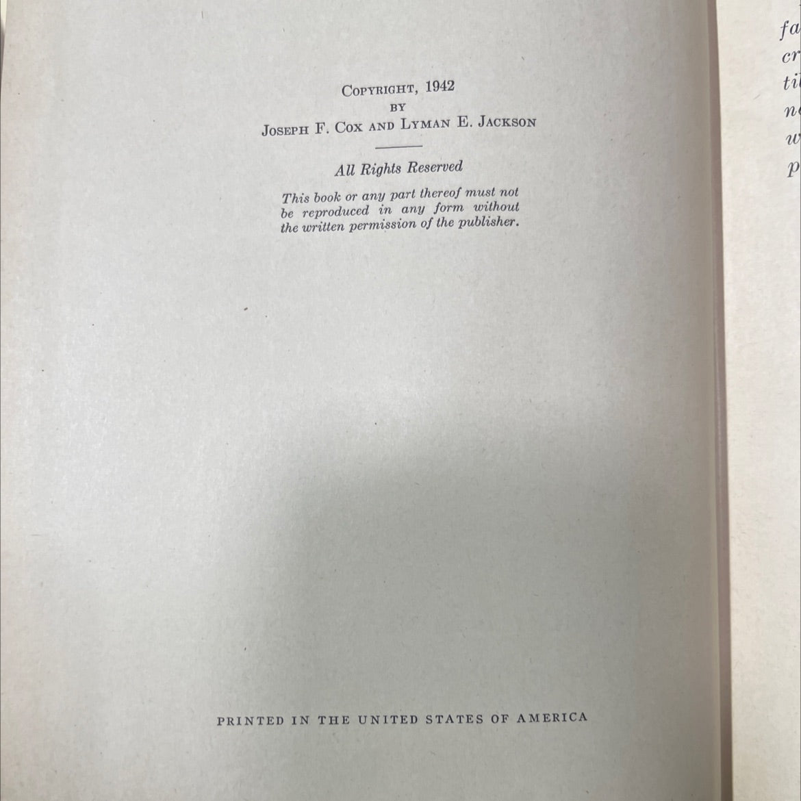 field crops and land use book, by joseph f. cox, lyman jackson, 1942 Hardcover image 3