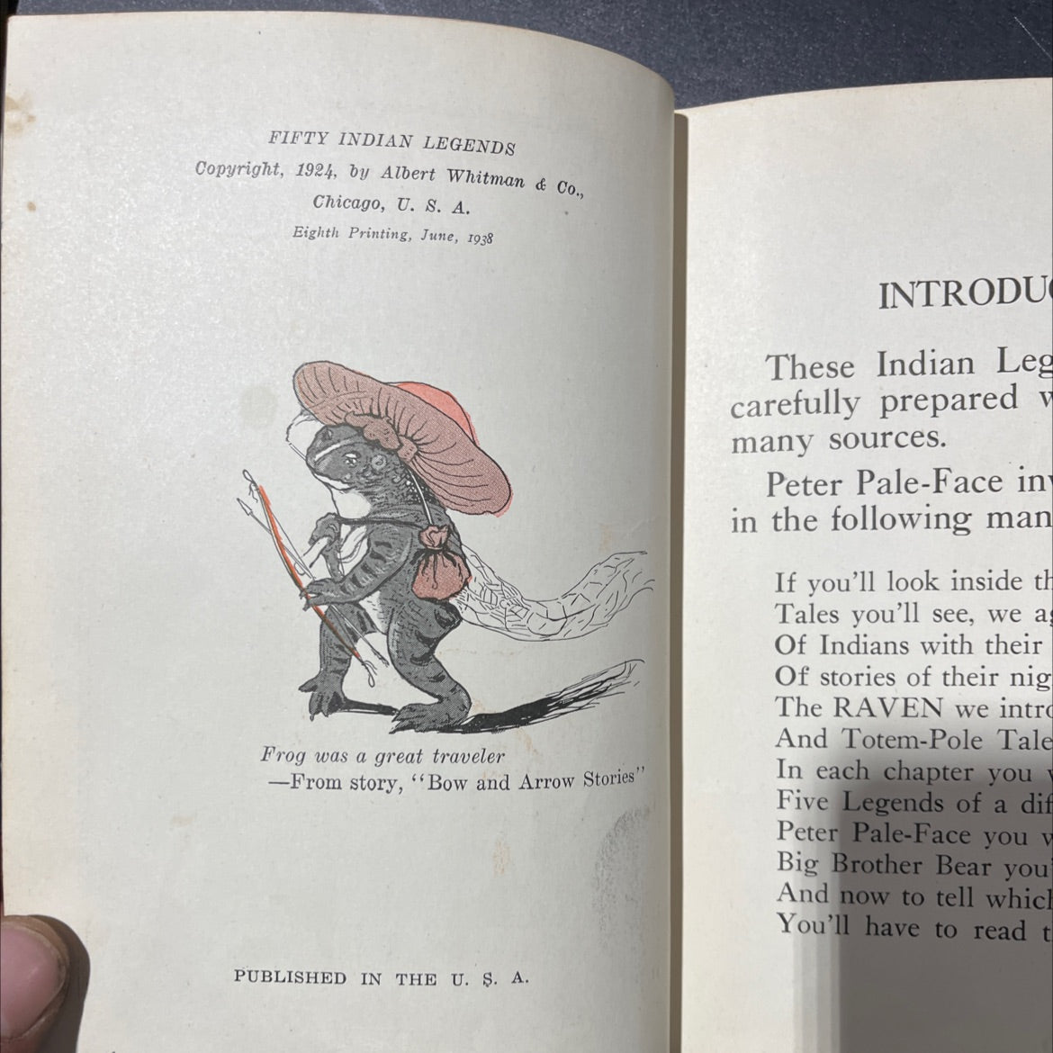 fifty indian legends book, by caroline silver, 1938 Hardcover image 3