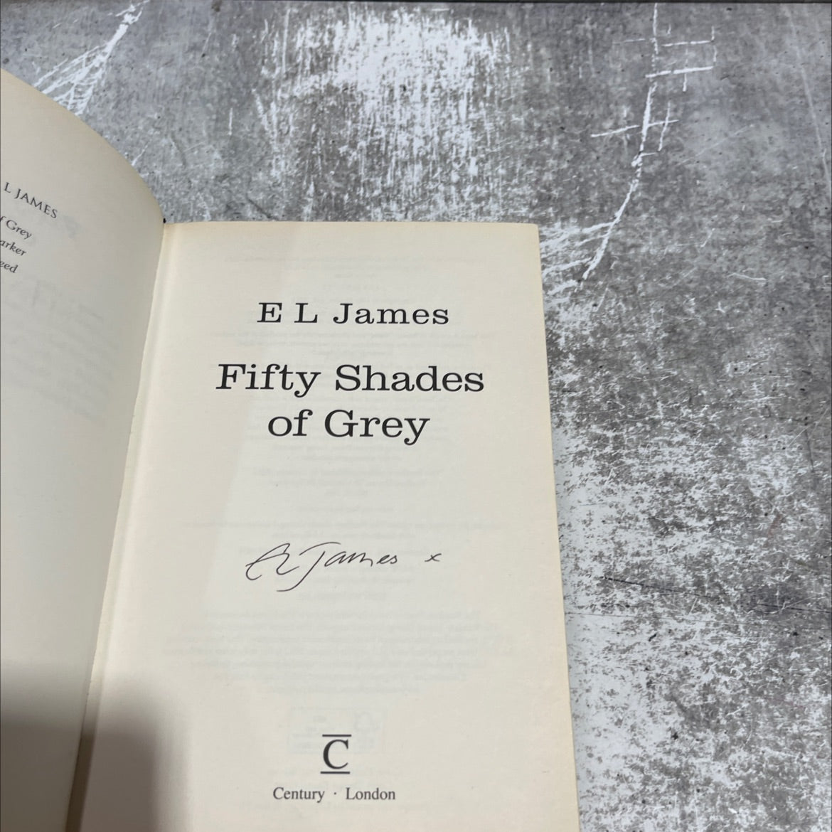 fifty shades of grey book, by EL James, 2012 Hardcover image 2