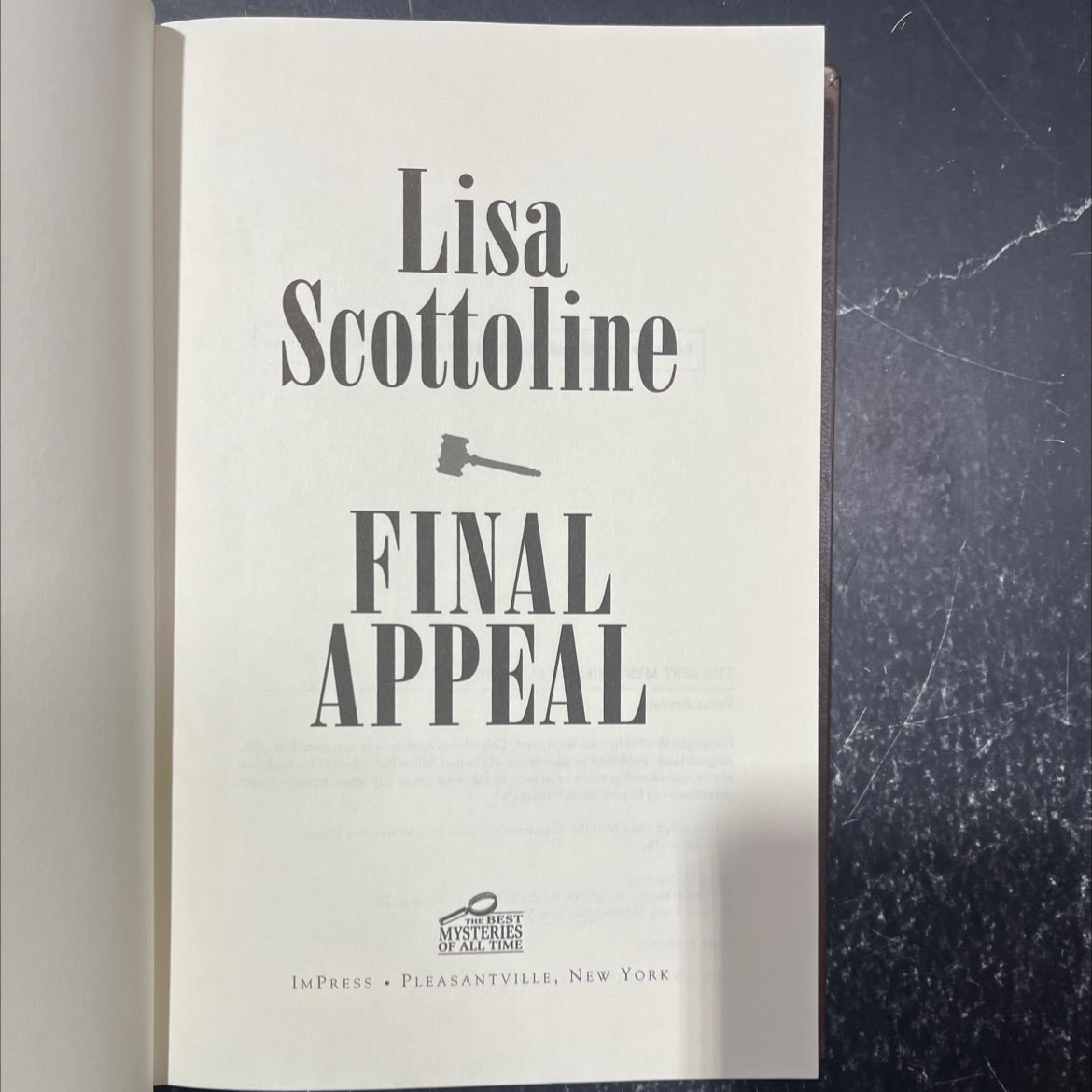 final appeal book, by lisa scottoline, 1994 Hardcover image 2
