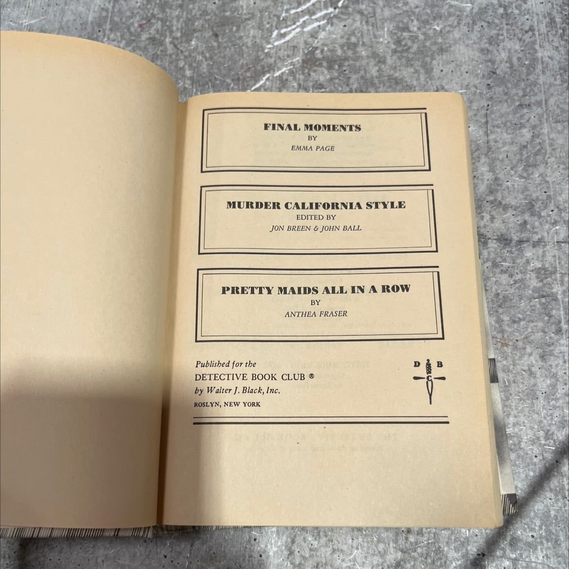 final moments book, by emma page, 1987 Hardcover image 2