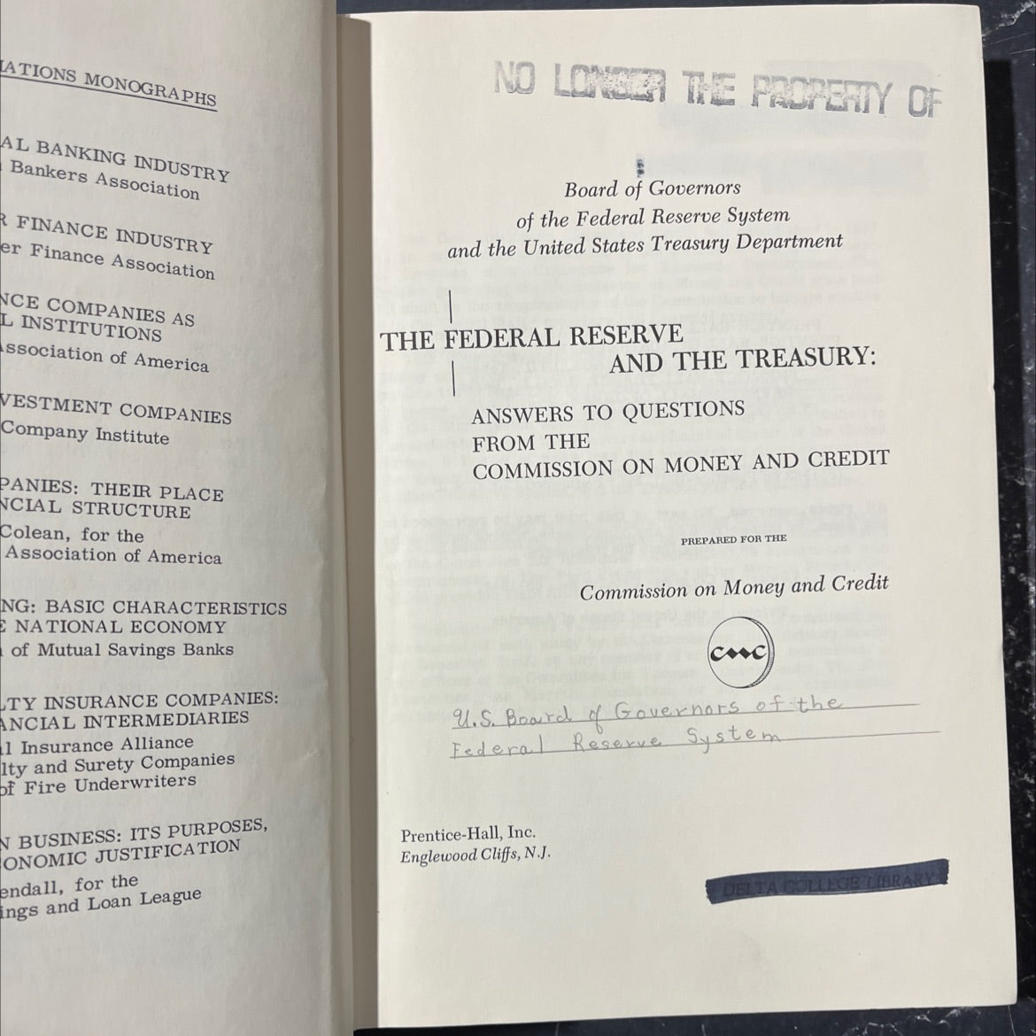 financial institutions: their place in the national economy book, by colean, 1963 Hardcover image 2