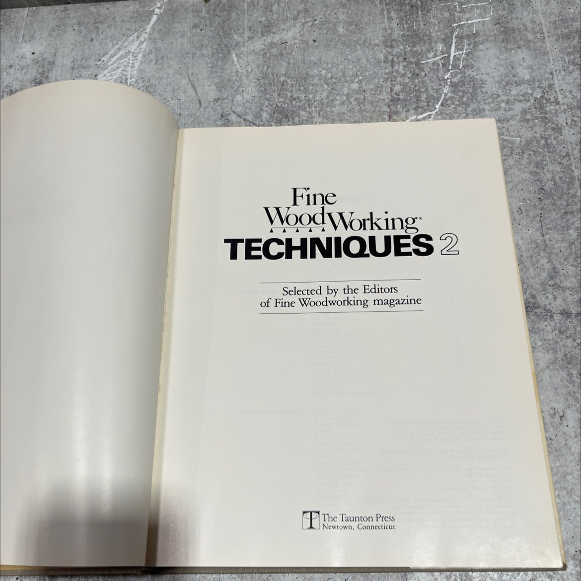 fine woodworking techniques 2 book, by editors of fine woodworking magazine, 1980 Hardcover image 2