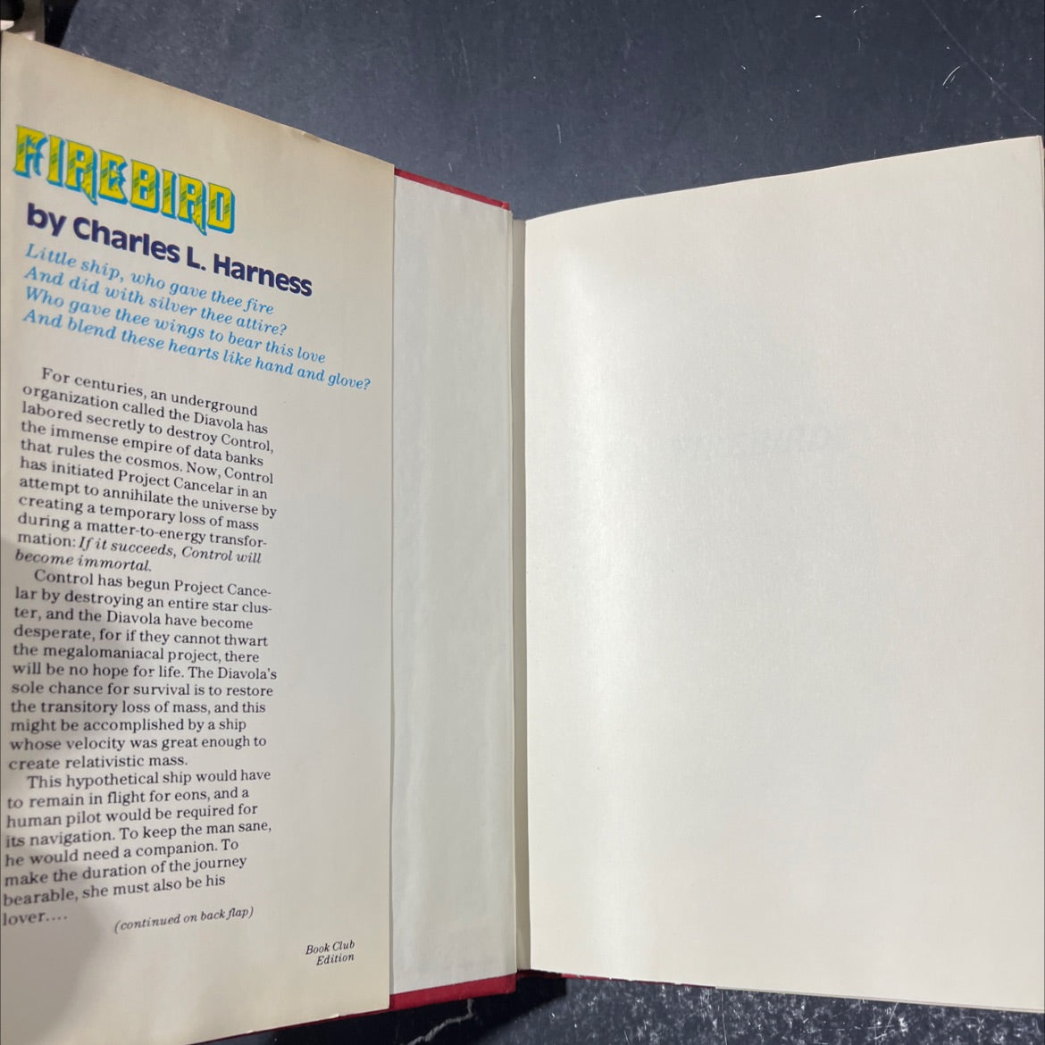 firebird book, by Charles L. Harness, 1981 Hardcover image 4