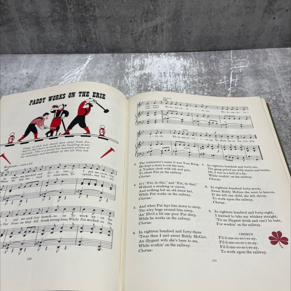 fireside book folk songs book, by Margaret Bradford Boni, 1947 Hardcover image 4