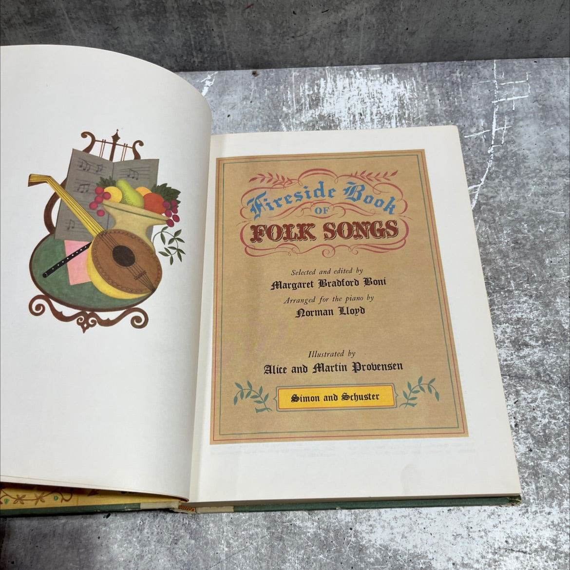 fireside book of folk songs book, by margaret bradford boni, 1947 Hardcover image 2