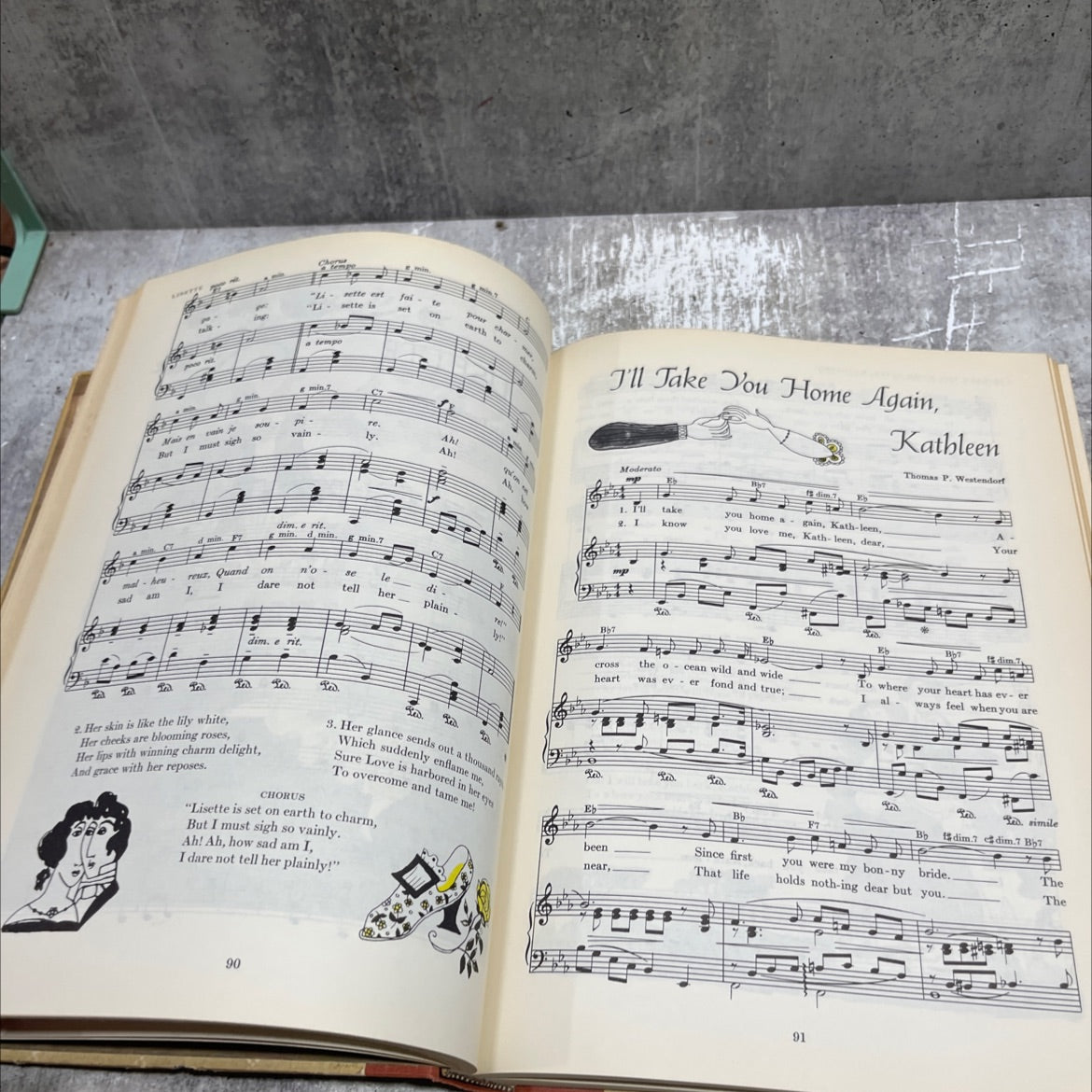 fireside book of love songs book, by margaret bradford boni, 1954 Hardcover image 4