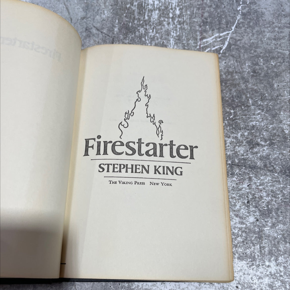 firestarter book, by stephen king, 1980 Hardcover image 2