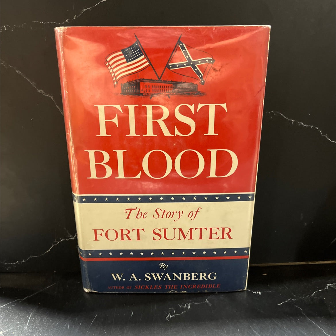first blood the story of fort sumter book, by w. a. swanberg, 1957 Hardcover image 1