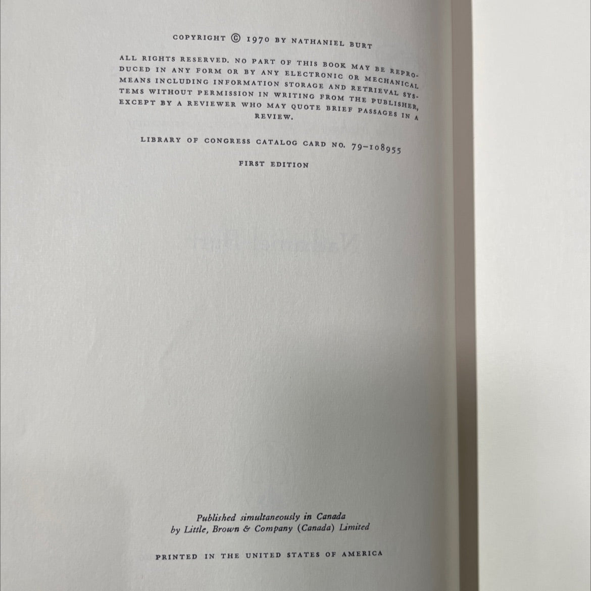 first families the making of an american aristocracy book, by nathaniel burt, 1970 Hardcover image 3