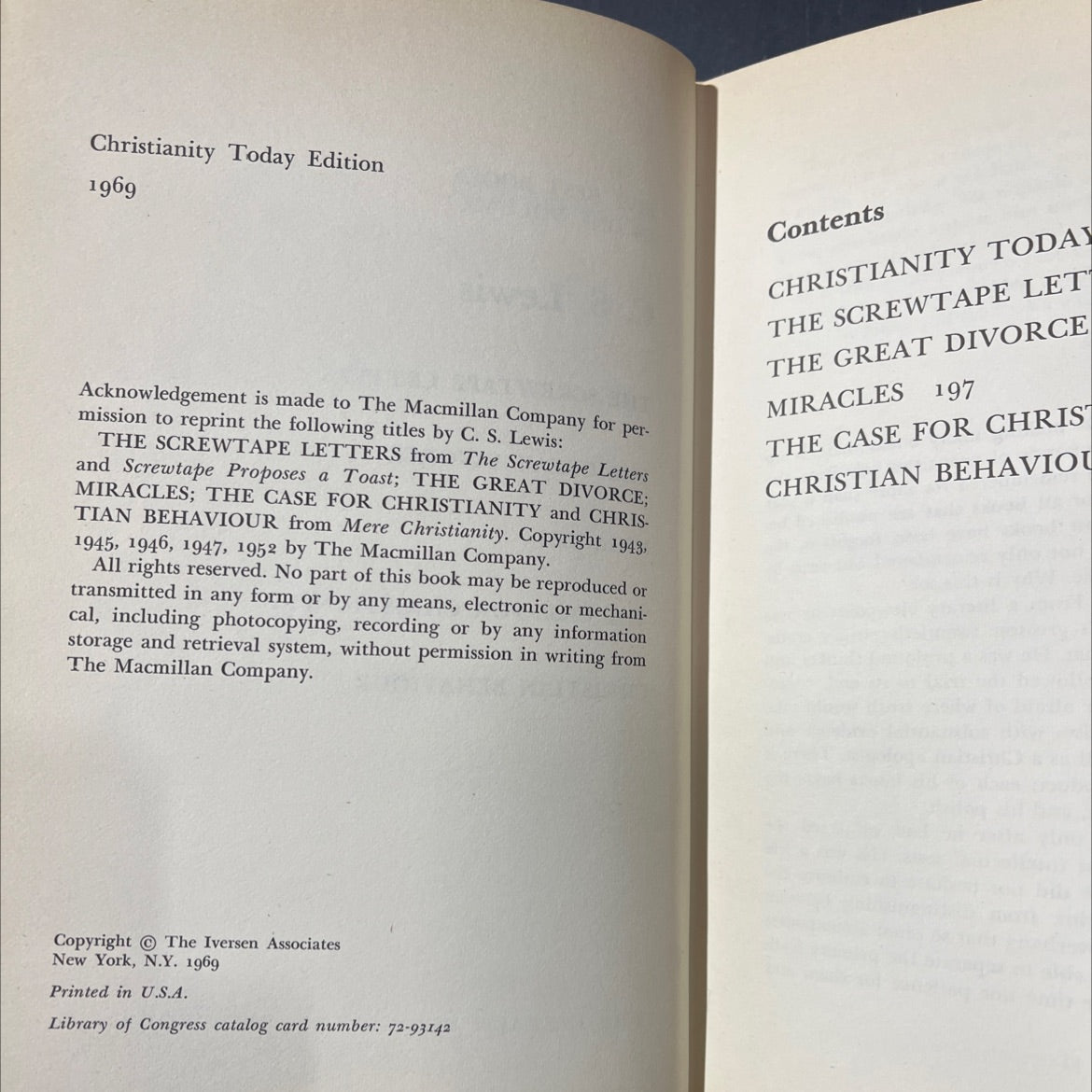 five best books in one volume book, by c. s. lewis, 1969 Hardcover image 3