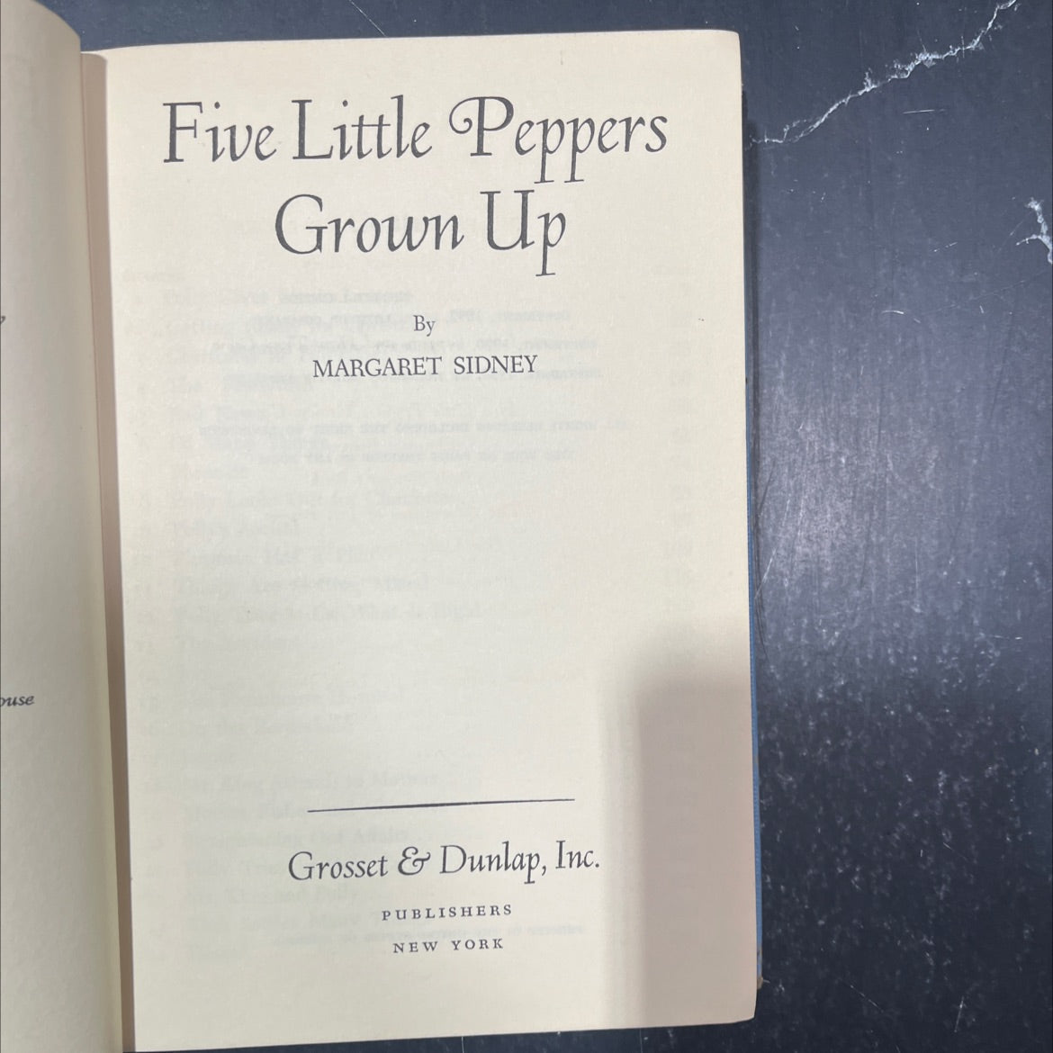 five little peppers grown up book, by margaret sidney, 1937 Hardcover image 2