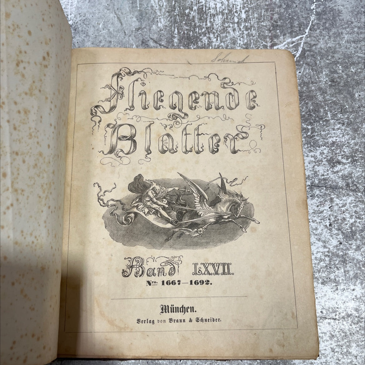 fliegende blätter book, by unknown, 1970 Leather image 2