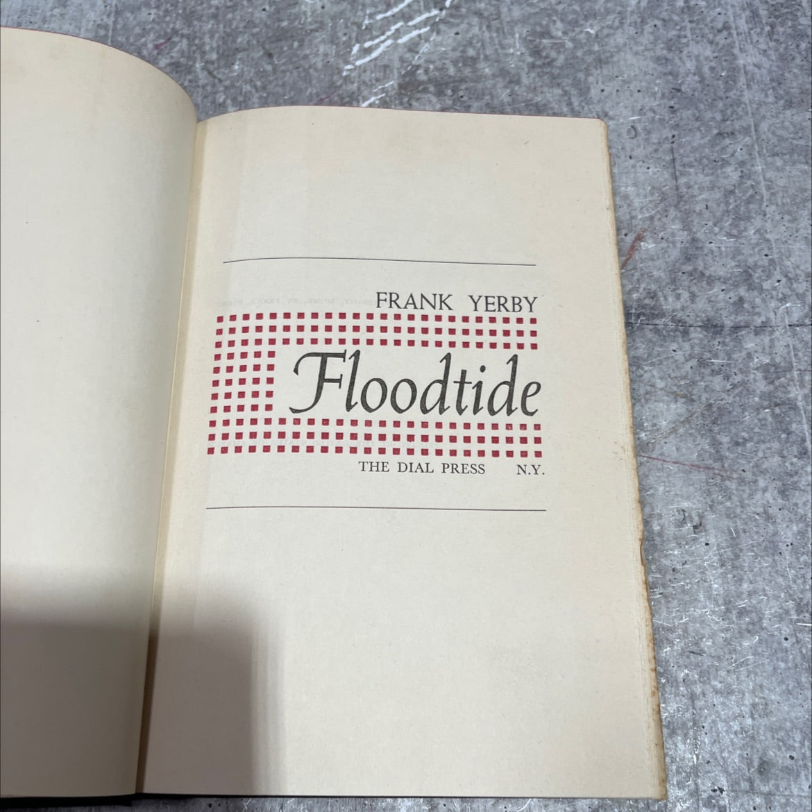 floodtide book, by frank yerby, 1950 Hardcover image 2