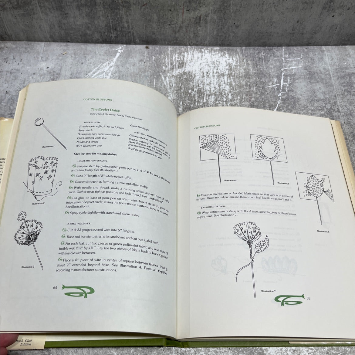 flower fabrications book, by jean wilkinson, 1977 Hardcover image 4