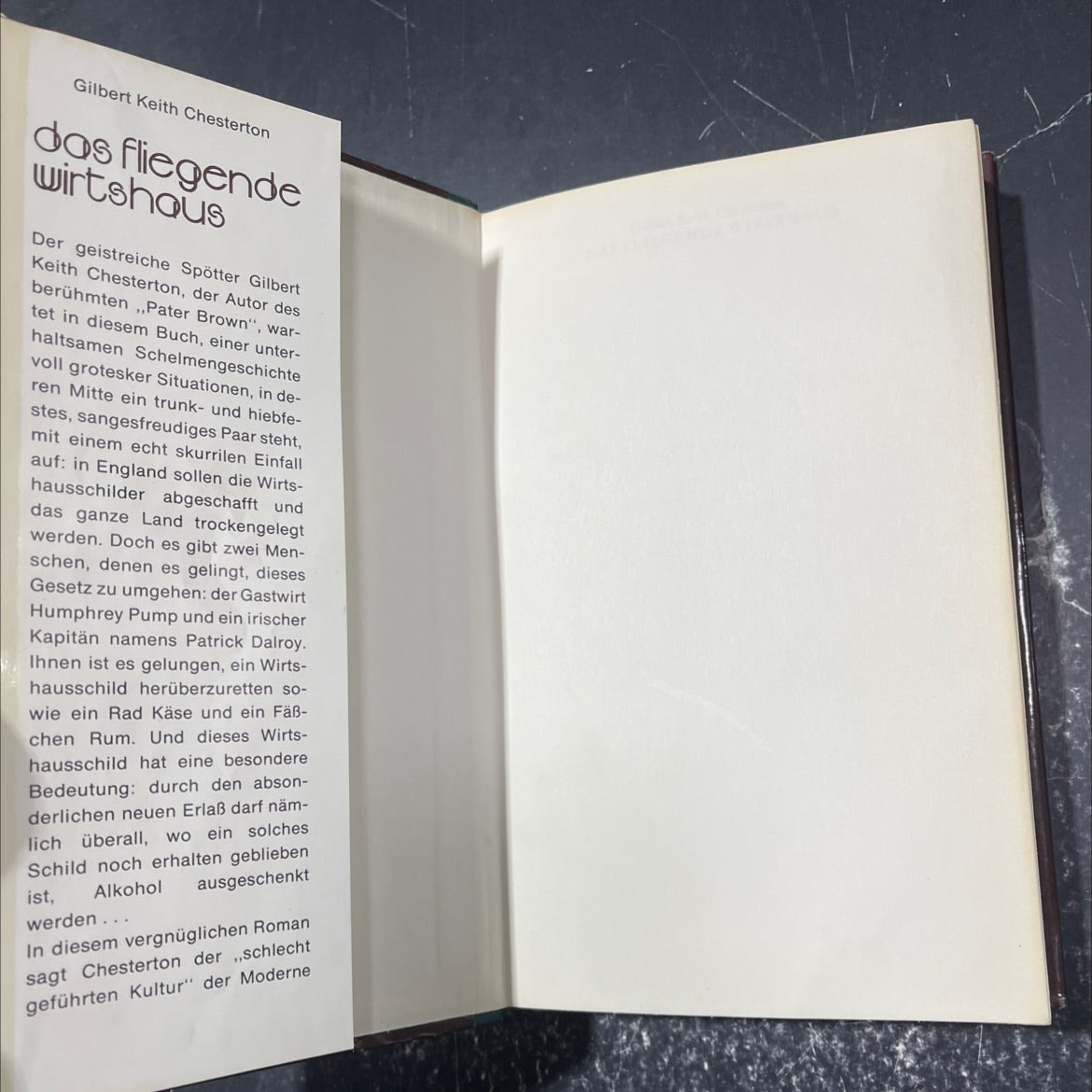 flying inn book, by gilbert keith chesterton, 1967 Hardcover image 4