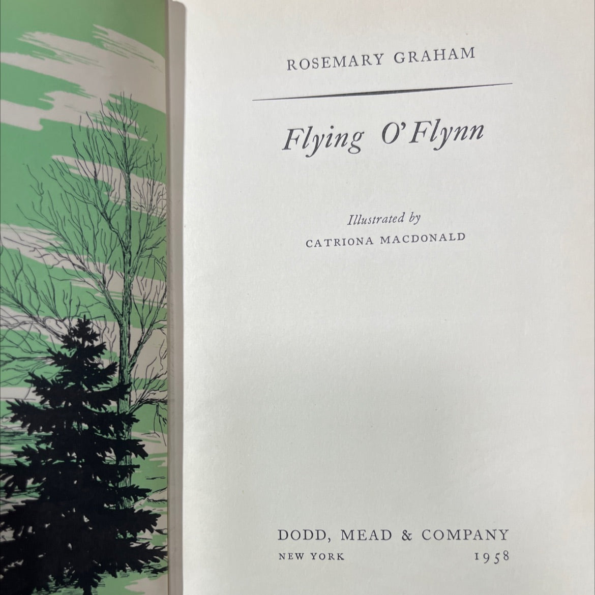 flying o'flynn book, by rosemary graham, 1958 Hardcover image 2
