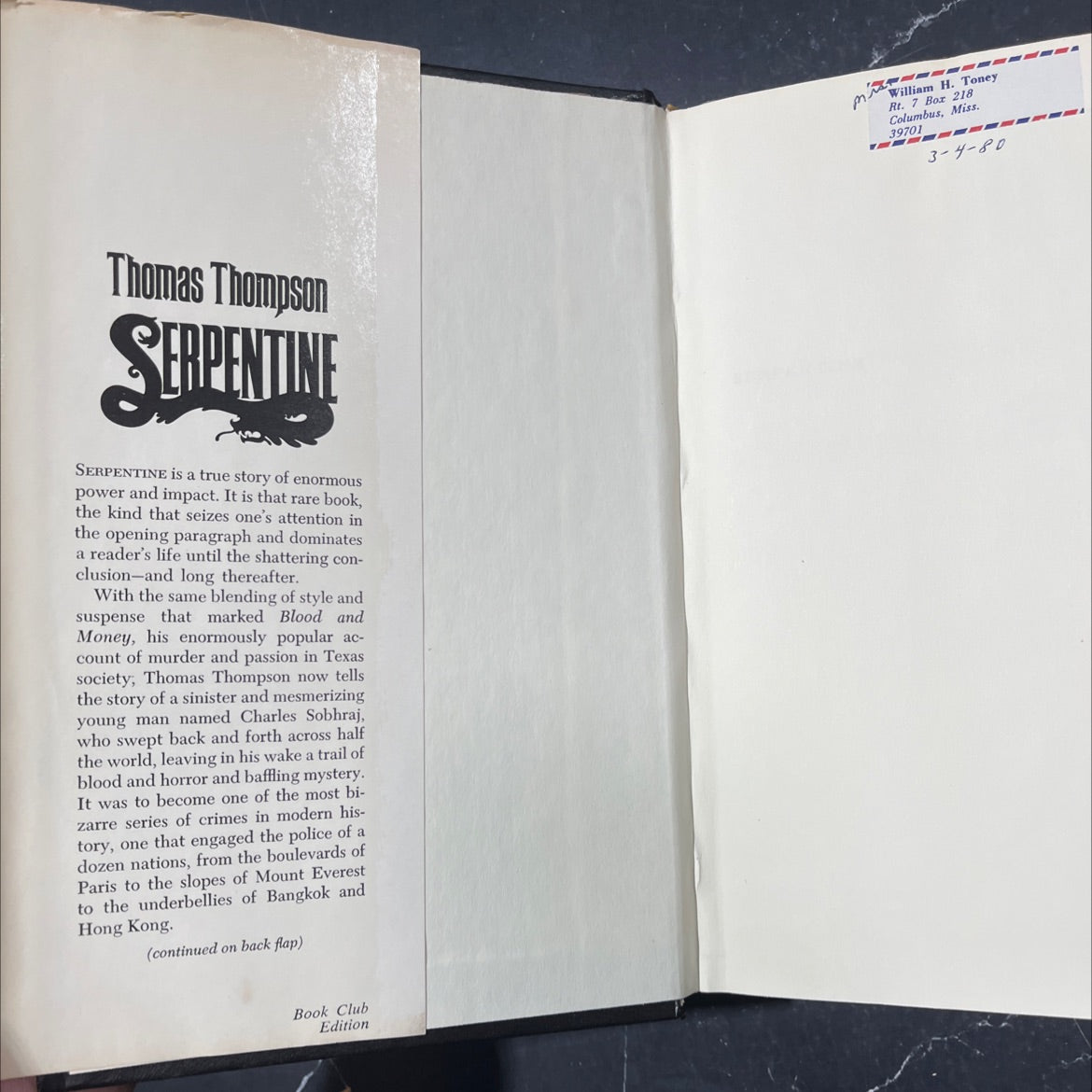food and money book, by Thomas Thompson, 1979 Hardcover image 4