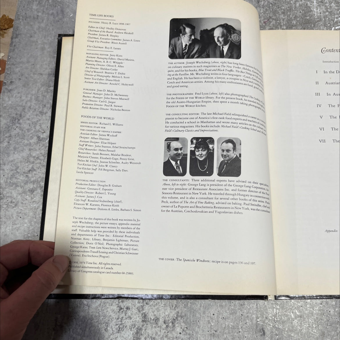 foods of the world the cooking of vienna's empire book, by Joseph Wechsberg, 1974 Hardcover image 3