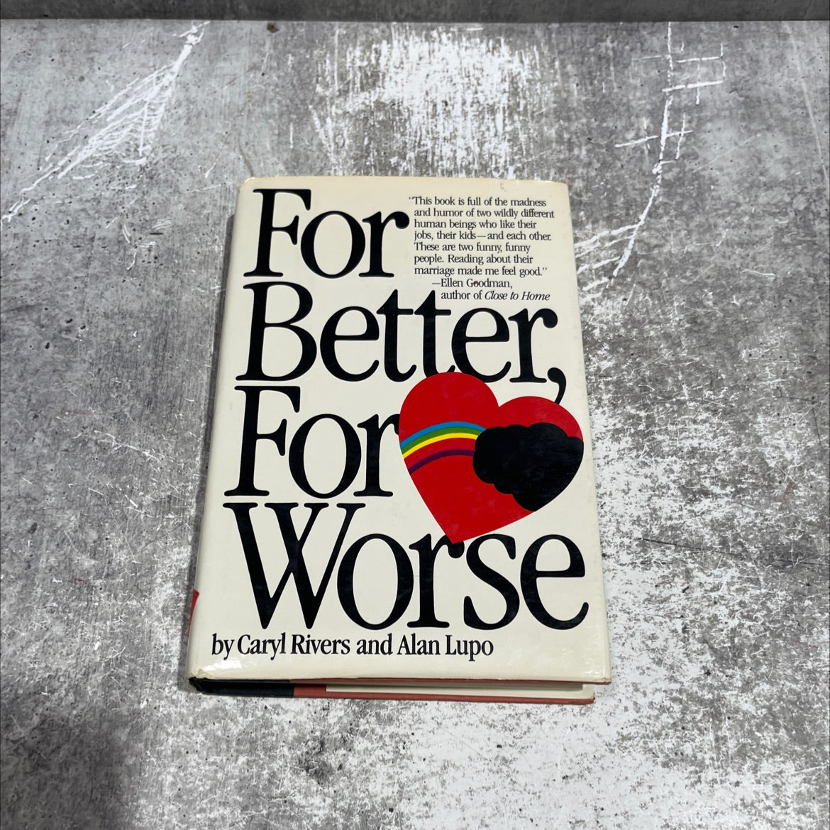 for better, for worse book, by caryl rivers and alan lupo, 1981 Hardcover image 1