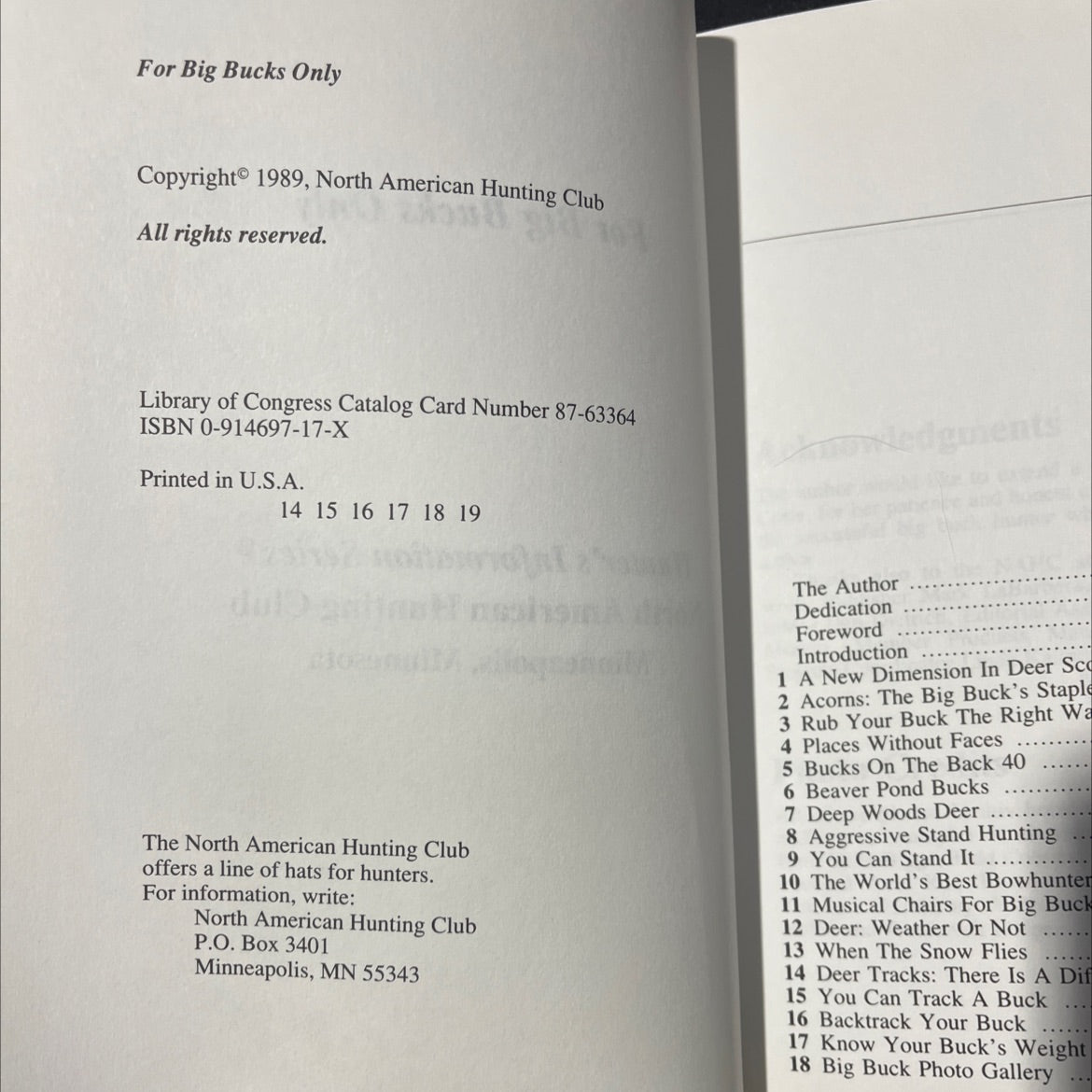 for big bucks only book, by unknown, 1989 Hardcover image 3