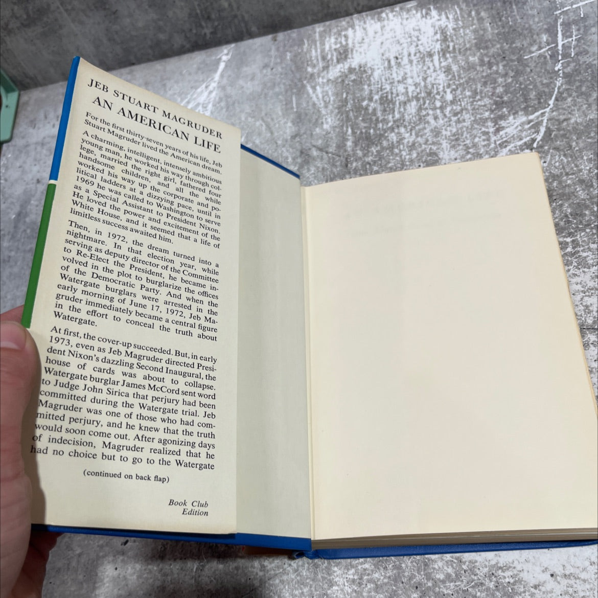 for gail an american life one man's road to watergate book, by jeb stuart magruder, 1974 Hardcover image 4