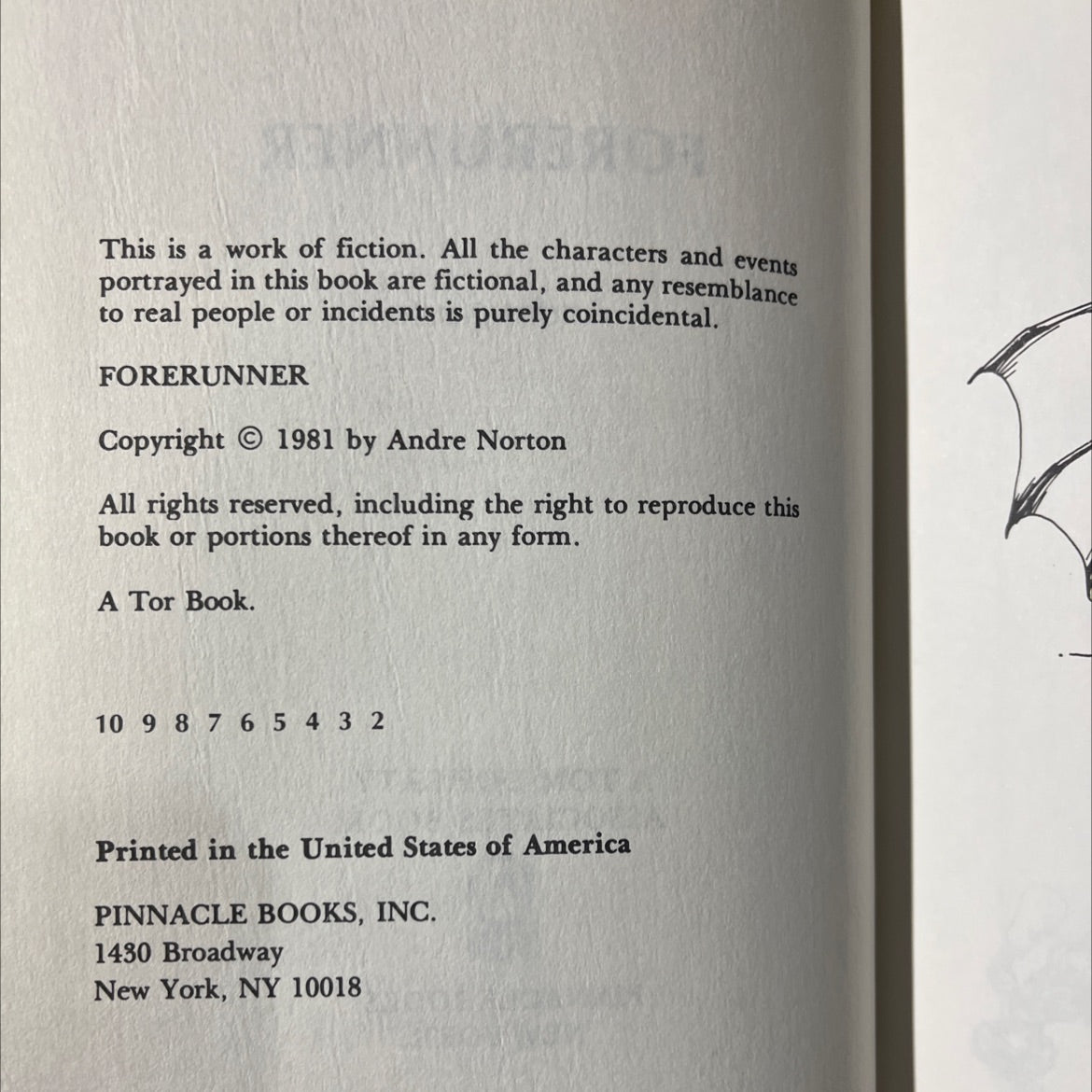 forerunner book, by andre norton, 1981 Hardcover image 3