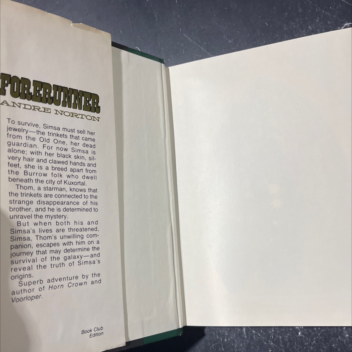 forerunner book, by andre norton, 1981 Hardcover image 4