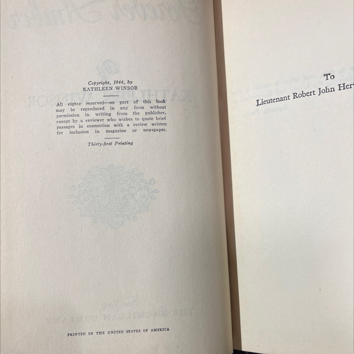 forever amber book, by kathleen winsor, 1947 Hardcover image 3