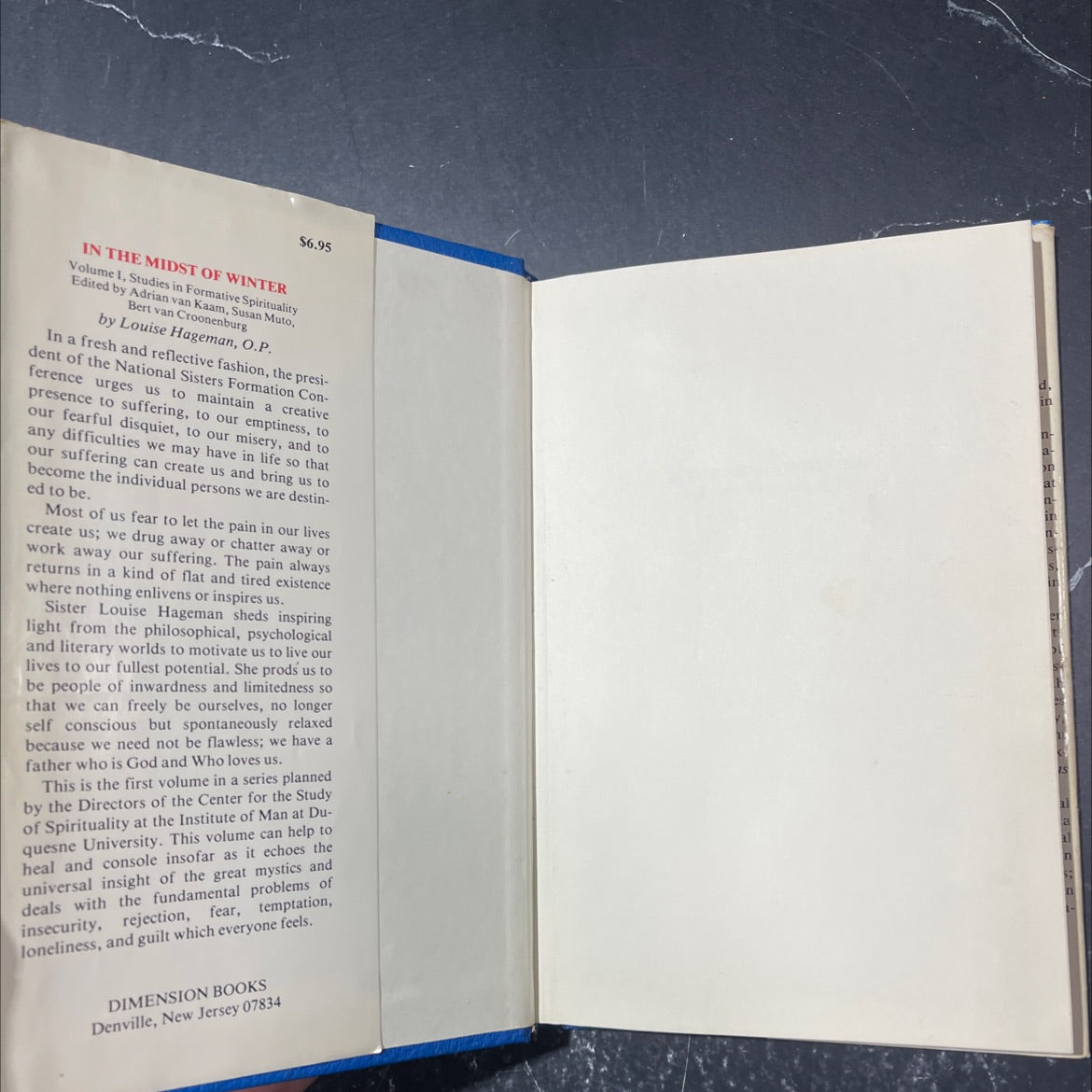 formative spirituality volume one: studies in formative spirituality book, by louise hageman, o.p., 1970 Hardcover image 4