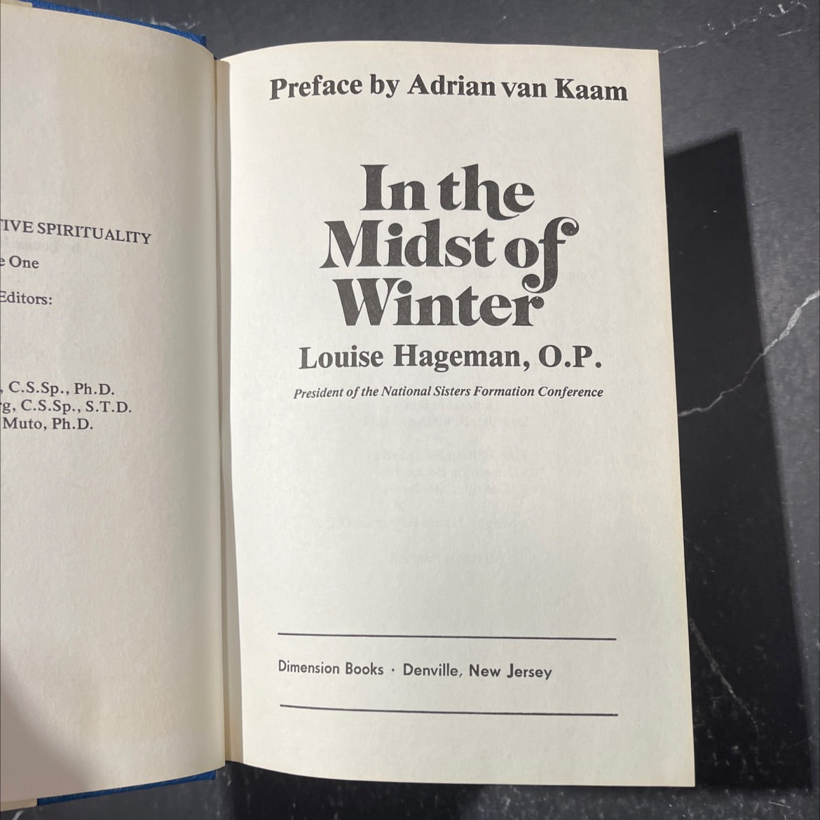 formative spirituality volume one: studies in formative spirituality book, by louise hageman, o.p., 1970 Hardcover image 2