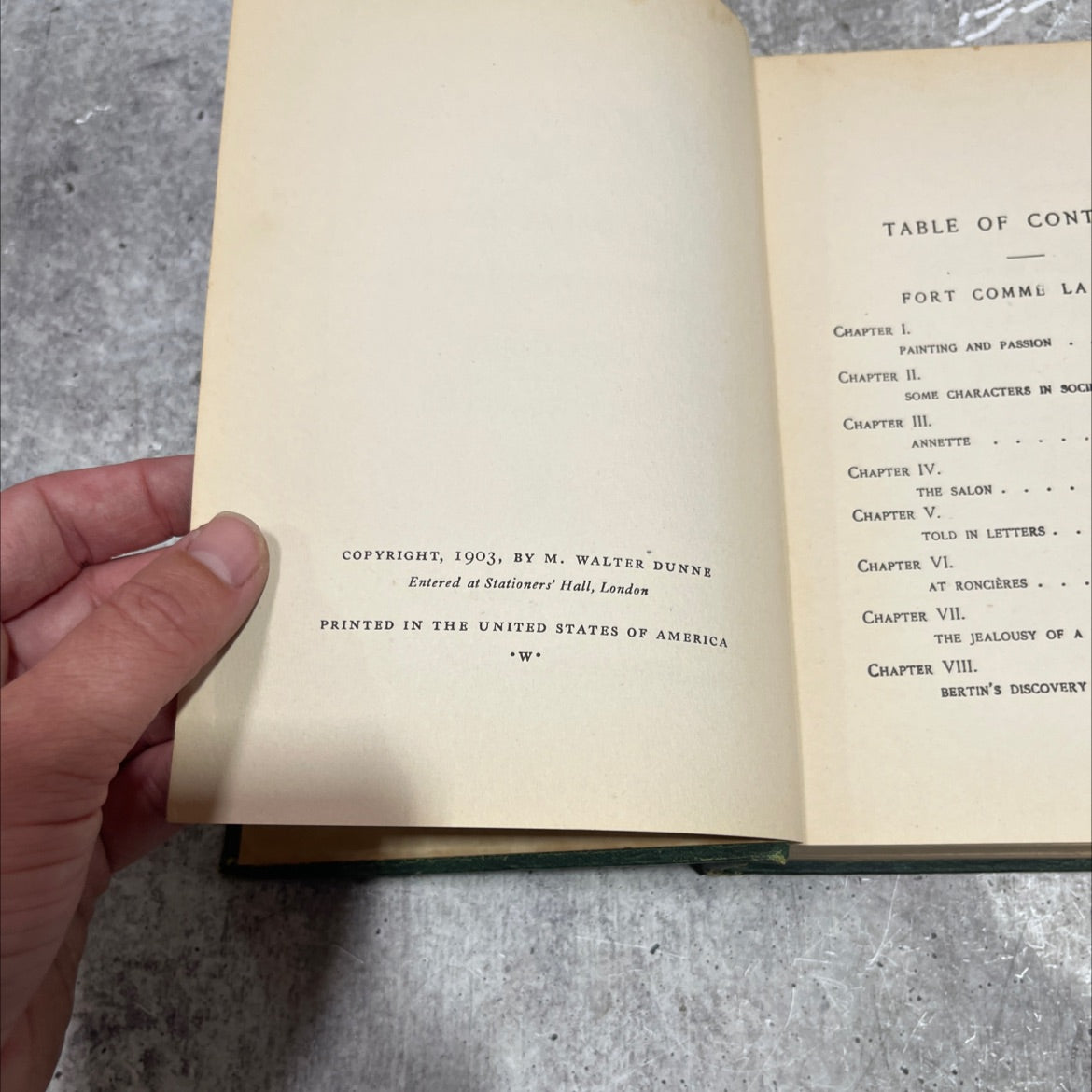 fort comme la mort or the ruling passion book, by guy de maupassant, 1903 Hardcover image 3