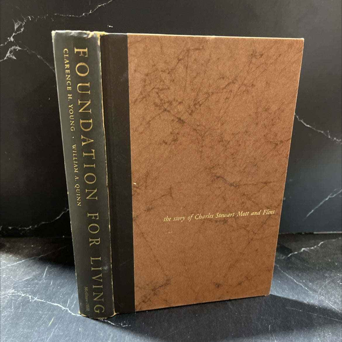 foundation for living book, by clarence h. young & william a. quinn, 1963 Hardcover image 1