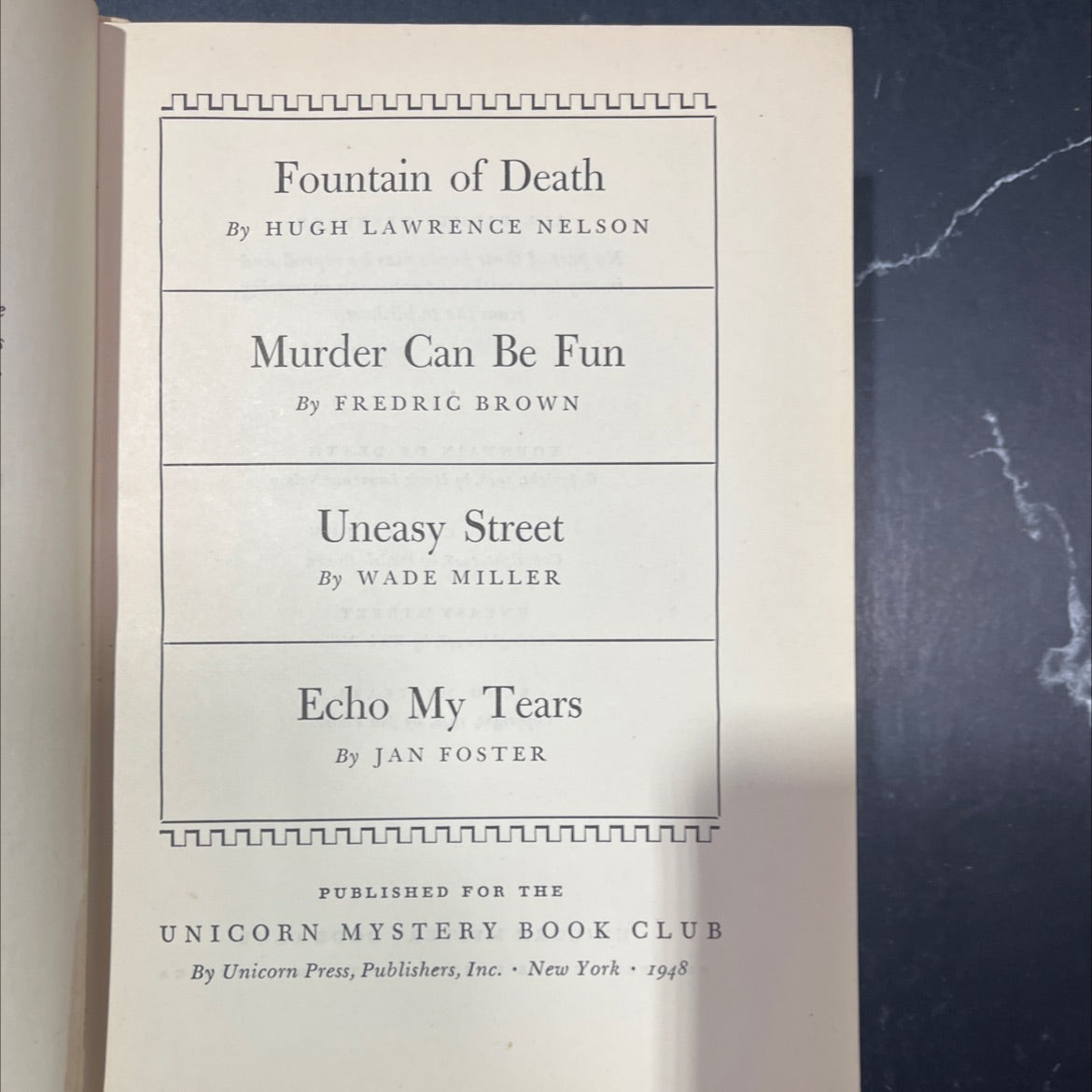 fountain of death book, by hugh lawrence nelson, 1948 Hardcover image 2