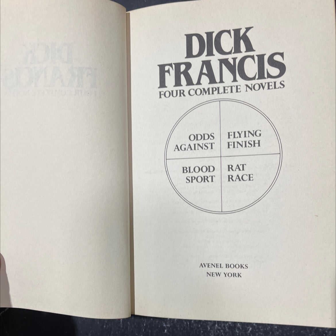 four complete novels book, by dick francis, 1984 Hardcover image 2