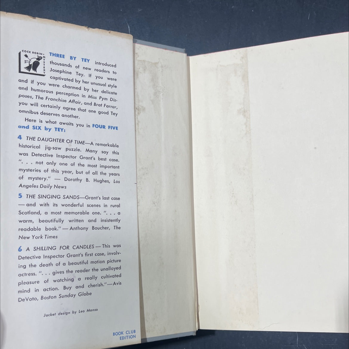 four five and six book, by josephine tey, 1952 Hardcover image 4